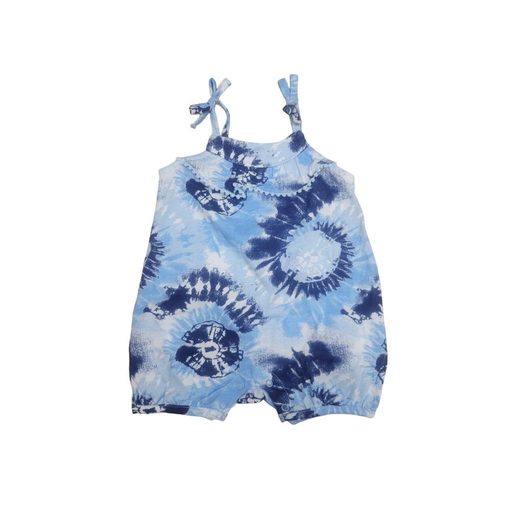 Baby Newborn Romper Tie-Dye Lullaby Blue Size 0-3 Months
